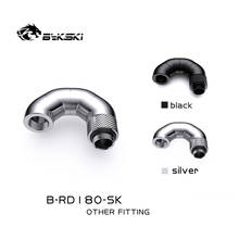 Bykski-adaptador rotativo g1/4 '', rosca 180 graus, adaptador com rotação 180 graus, para resfriamento da água, metal 2024 - compre barato