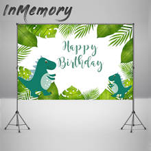 InMemory Dinosaur World Party Photography Backdrops Cartoon Newborn Happy Birthday Background for Photo Studio Props 2024 - buy cheap