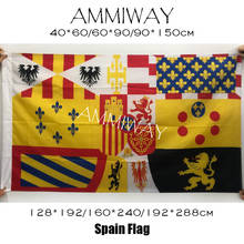 AMMIWAY-bandera de España de cualquier tamaño, banderas de brazos del rey, y estandarte de España, Bandera Nacional de España 2024 - compra barato