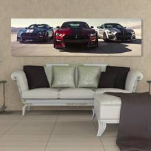 Cuadro de arte de pared de coche deportivo, lienzo impreso en HD, 1 Panel, cartel de coches de lujo, Ford Mustang Shelby Gt500, pintura para decoración del hogar, sala de estar 2024 - compra barato