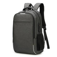 Mochila antirrobo con puerto cambiador USB para hombre y mujer, bolsa impermeable para ordenador portátil de 15,6 pulgadas, Unisex 2024 - compra barato