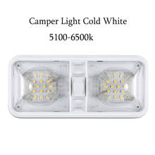 Luz LED de techo para caravana, iluminación Interior para remolque, Camper con interruptor, accesorios de coche, color blanco frío, 12 V 2024 - compra barato