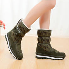 2022 Women's Winter Boots Women Snow Boots Thickened Plush Non-slip Warm Shoes Platform Winter Shoes Woman Camouflage Boots 2024 - buy cheap