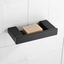 Soap Dish Black Metal Soap Dish Stainless Steel Square Soap Dish With Holder 2024 - buy cheap