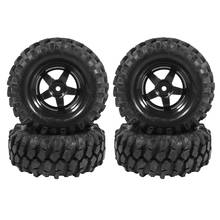 4Pcs 96mm 1.9 Inch 12mm Hex 5 Spoke Wheel Rim and Tyres Tires for 1/10 RC Crawler Car Redcat Traxxas TRX4 AXIAL SCX10 2024 - buy cheap