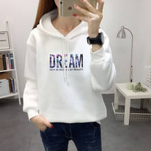 Hooded Women's Sweatshirt 2020 Printed Letters Lady Long Sleeve Student Casual Hooded Pullover Fashion Women's Top 2024 - buy cheap