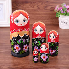 Conjunto de bonecas matryoshka artesanal, 5/8/10 forma de pinguim russo, bonecas para decoração de casa, brinquedos 2024 - compre barato