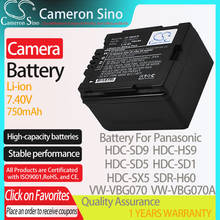 CameronSino Батарея для цифрового фотоаппарата Panasonic HDC-SD9 HDC-HS9 HDC-SD5 HDC-SD1 HDC-SX5 подходит для Panasonic VW-VBG070 цифровой аккумулятор и зарядное устройство для камеры 2024 - купить недорого