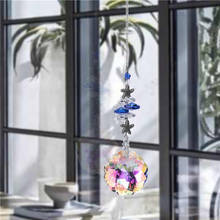 H&D Color Crystal Suncatcher Prism Octogon Chakra Rainbow Pendant Hanging Chain For Car Decor Mother's Day Gifts 2024 - buy cheap