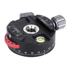 PAN-60H Camera Panoramic Ball Head Tripod Head with Indexing Rotator AS Type Clamp with 3/8 Inch to 1/4 Inch Screw 2024 - buy cheap