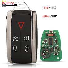 jingyuqin Remote Smart Car Key For Jaguar XF XFR XK XKR 5Buttons OEM 434MHZ ID46 PCF7953A Chip FCCID: KR55WK49244 Keyless-Go 2024 - buy cheap
