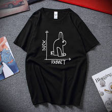 New Streetwear Camisetas Mens Funny T shirt Rabbit Duck Design Regular Fit 100% Cotton T-shirt Unisex Euro Size 2024 - buy cheap