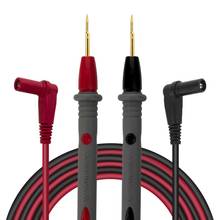 Cables de prueba de alambre de silicona chapados en oro para multímetro, punta de sonda de aguja Ultra puntiaguda de 1000V 20A 2024 - compra barato
