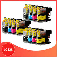 12pcs Compatible LC121 LC 123 LC123 ink cartridge For Brother DCP-J552DW DCP-J752DW MFC-J470DW MFC-J650DW Inkjet Printer 2024 - buy cheap