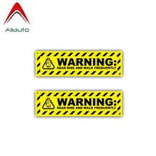 Aliauto 2 X Funny Car Sticker Warning Dead Rise Walk Frequently Danger Accessories PVC Decal for Mercedes Honda Toyota,12cm*11cm 2024 - buy cheap