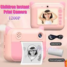 CP01-cámara fotográfica Digital térmica para niños, juguete de regalo de cumpleaños con tarjeta TF, con impresión instantánea, HD, 1200P 2024 - compra barato