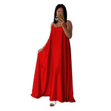 Casual Loose Woman Dress Spaghetti Strap Vestido Female Sleeveless Solid Dress Woman 2024 - buy cheap
