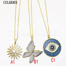 5 pieces  Multi charm necklace  eye pendants necklace  butterfly  jewelry fashion jewelry accessories 58009 2024 - buy cheap