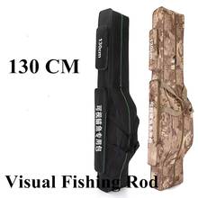 Visual Anchor Fishing Rod Bag 130 cm  Fish Finder Fish Rod Special Bags Thicken 2 Layer Large Capacity Fishing Gear Umbrella Bag 2024 - купить недорого