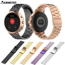 Akbnsted pulseira de relógio inteligente, de aço inoxidável para substituição em smart watch fossil feminino esportivo/carta hr/gen 4 q/aventuras hr 2024 - compre barato