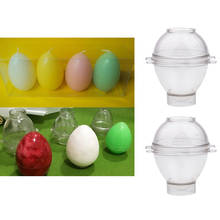 Molde de vela hecho a mano con forma de huevo, herramienta de molde de jabón para velas, manualidades, Juego de 2 2024 - compra barato