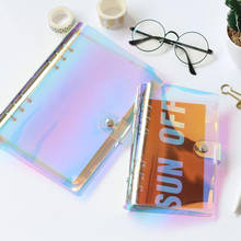 Diary 2021 Laser Notebook Planner Organizer Binder Books Journal Sketchbook Accessories diary Office Supplies Notebook A5 A6 2024 - buy cheap