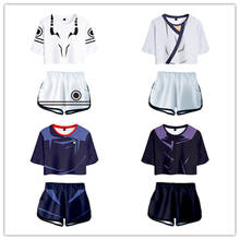 Jujutsu Kaisen Ryomen Sukuna Cosplay Costume Gojo Satoru Yuji Itadori Print T-shirt Shorts Sports Wear Uniform Two Piece Sets 2024 - buy cheap