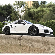 Welly 1:24 2016 porsche 911gt3 rs carro desportivo simulação liga modelo de carro artesanato decoração coleção brinquedo ferramentas presente 2024 - compre barato