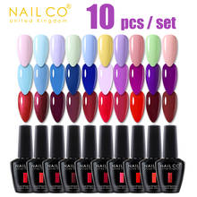 NAILCO 10 Pcs Fast Delivery Gel Nail Polish Nails art Manicure UV Semi-permanent Varnish hybrid Base and top coat professionals 2024 - buy cheap