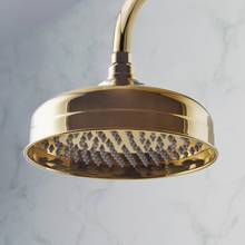 Luxury Gold Color Shower Head Round Shape 20cm Shower head Brass Rainfall Bathroom Showerhead 2024 - buy cheap