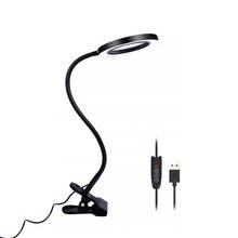 Lupa LED con Clip para escritorio, lámpara de soldadura en vivo, herramienta de aumento, 3X, 5X, USB 2024 - compra barato
