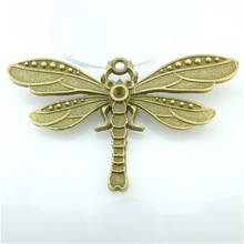 Amuletos antigos de bronze banhado a libélula, pingentes de amuleto de metal, achados para joalheria diy, 1 peça 2024 - compre barato