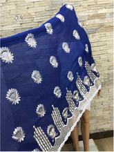 Bufanda africana de algodón para mujer, pañuelo bordado musulmán, chales de moda de Dubái, Hijab, DH020, 2021 2024 - compra barato