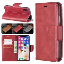 Capa carteira retrô de couro de ovelha, para xiaomi poco f1 a2 lite redmi 5 plus 6 pro 6a note 4 4x 5a y1, bolsas de telefone simples d07f 2024 - compre barato