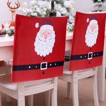 Santa Claus Chair Back Cover Home Decoration Chair Cover Christmas Gift Festival Party Decorations 2024 - buy cheap