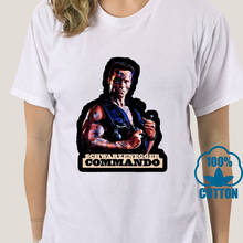 6136a commando t camisa arnold schwarzenegger culto filme 2024 - compre barato