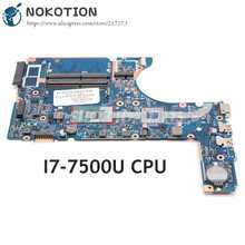 NOKOTION 907712-601, 907712-001 DA0X83MB6H0 Tablero Principal para HP ProBook 450 G4 placa base de computadora portátil SR2ZV I7-7500U CPU DDR4 2024 - compra barato