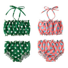 1-5Years  Toddler Kids Baby Girls Polka Dot Bikini Swimwear Swimsuit Bathing Suit 2024 - buy cheap