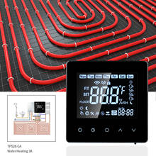 Termostato wi-fi inteligente, lcd, tela sensível ao toque, programável, com aquecimento de água, controle digital de temperatura 3a 2024 - compre barato