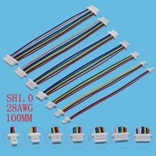 10Pcs 28AWG JST SH1.0 2P/3P/4P/5P/6P/7P/8 Pin Pitch 1.0mm Female to Female Jack Cable Connector Wire Length 10cm 2024 - buy cheap