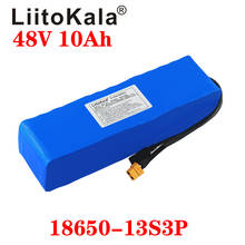 LiitoKala-batería de litio para bicicleta eléctrica, pila de 48V, 36V, 48V, 10Ah, 12Ah, 20A, BMS, 18650 2024 - compra barato