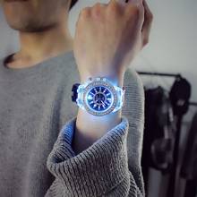 Silicone luminous children's watch boys and girls luminous LED couple watch simple fashion smart watch 2024 - buy cheap