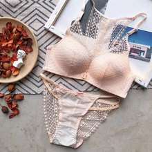 Sexy Lace Bra Sets Women Seamless Embroidery Bralette Wireless Breathable Underwear Lingerie Set Lace Floral Briefs Underwear #q 2024 - buy cheap