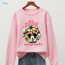 15 Colors Disney Autumn Winter Fleece Women Mickey Mouse Hoody Casual Tops Lady Loose Long Sleeve Donald Sweatshirt Pullover 2024 - buy cheap