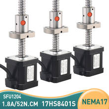 3pcs NEMA 17 stepper motor 17HS8401S-SFU1204 1.8A 52N.CM 48mm ball screw 12mm step motor nema17 42 motor stepper motor for CNC 2024 - buy cheap