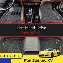 Alfombrillas de cuero para coche Subaru XV, cubiertas de salpicadero, Interior, 2012, 2013, 2014, 2015, 2016, 2017 2024 - compra barato