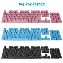 Substituição de teclas de teclado mecânico com formato quadrado pbt 104 para teclas cereja/kailh/gateron/outemu 2024 - compre barato