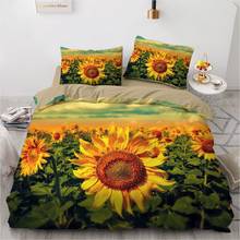 3D Bedding Set Custom Single Double Queen Size 3PCS Duvet Cover Set Quilt/Comforter Pillow Case Flowers Bedclothes For Wedding 2024 - buy cheap