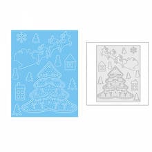 New Christmas Scenes Santa Gift 2020 Metal Cutting Dies for DIY Scrapbooking and Card Making Decor Embossing Craft No Stamps 2024 - buy cheap