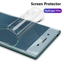 Protetor de tela em hidrogel para sony, película protetora completa para sony xperia xa2 xa1 plus ultra 2024 - compre barato